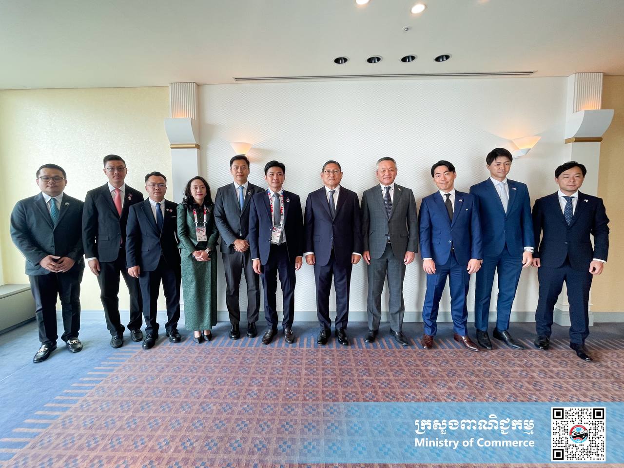 ឯកឧត្តម សុខ ចិន្តាសោភា ឧបនាយករដ្ឋមន្ត្រី បានអនុញ្ញាតជូន តំណាងក្រុមហ៊ុន Toyota Tsusho Corporation ដែលដឹកនាំដោយលោក  Harada Shigeru, Division CEO ក្រុមហ៊ុន Toyota Tsusho Co., LTD (Japan)