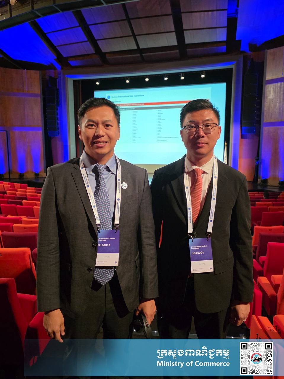 ឯកឧត្តម សំហេង បូរ៉ា រដ្ឋលេខាធិការក្រសួងពាណិជ្ជកម្ម ដឹកនាំគណៈប្រតិភូកម្ពុជា ចូលរួមមហាសន្និបាត លើកទី១៧៦ របស់ការិយាល័យពិព័រណ៍អន្តរជាតិ (The 176th Session of the BIE General Assembly)