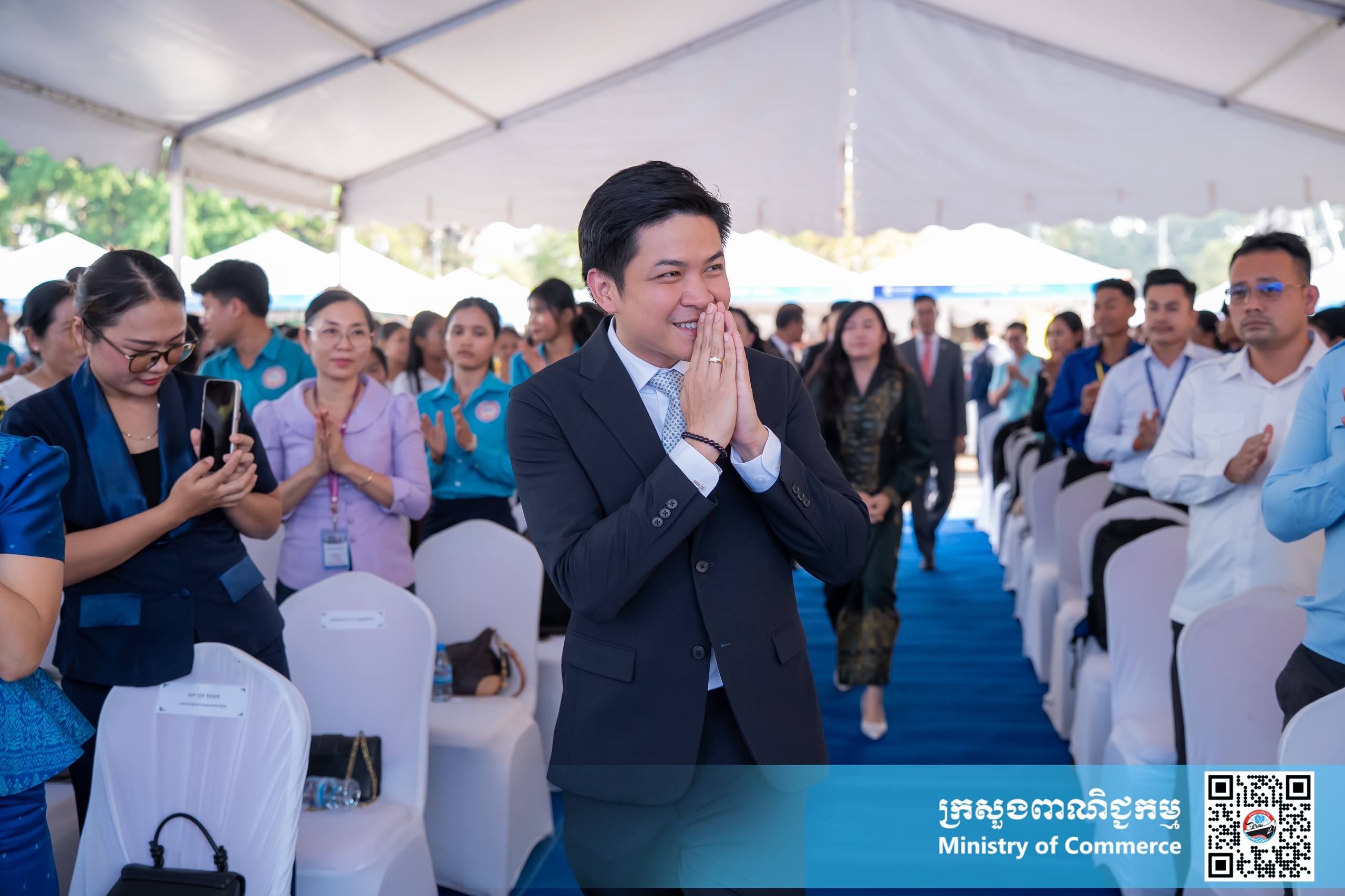 ឯកឧត្តម សំហេង បូរ៉ា រដ្ឋលេខាធិការក្រសួងពាណិជ្ជកម្ម អញ្ជើញជាអធិបតីក្នុងពិធីសម្ពោធ «ពិព័រណ៍ផលិតផលខ្មែរ និងបន្លែផ្លែឈើ លើកទី១៩» ឆ្នាំ២០២៦ ក្រោមមូលបទ «ជំរុញ និងគាំទ្រផលិតផលជាតិ» នៅខេត្តសៀមរាប